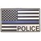 Police Blue Line American Flag Car Fridge Locker Decal Flexible Magnet 3"